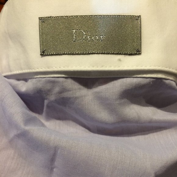 Dior Homme Size 43 Contrast Band Collar Shirt - Picture 3 of 6